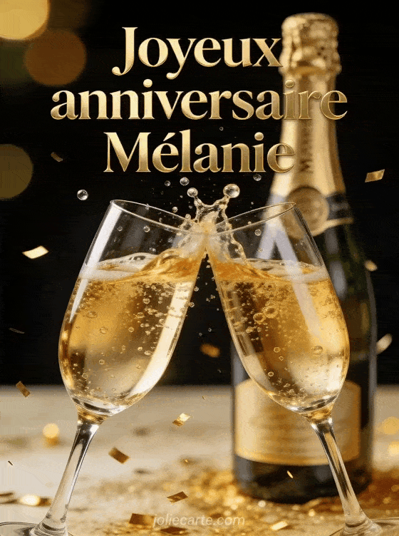 Joyeux anniversaire Mélanie - Joyeux anniversaire melanie champagne