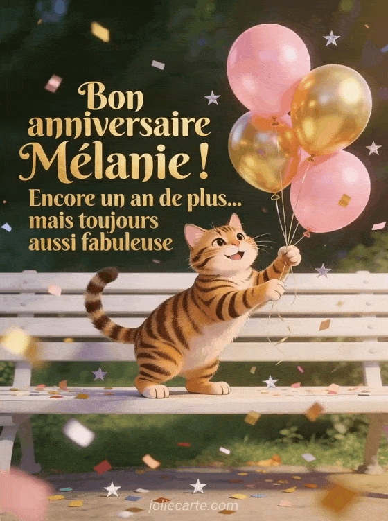 Joyeux anniversaire Melanie - Bon anniversaire melanie
