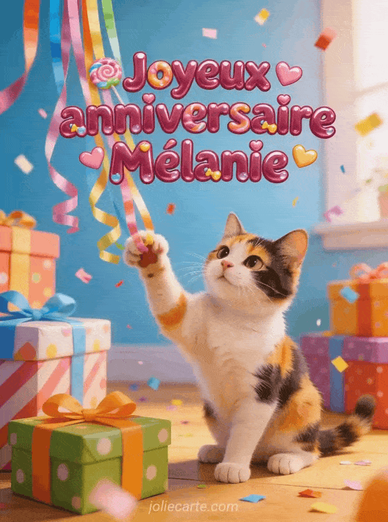 Joyeux anniversaire Mélanie - Joyeux anniversaire melanie gif