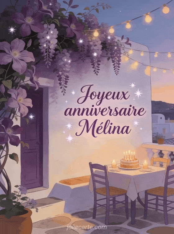 Joyeux anniversaire Mélina - Joyeux anniversaire melina fleurs