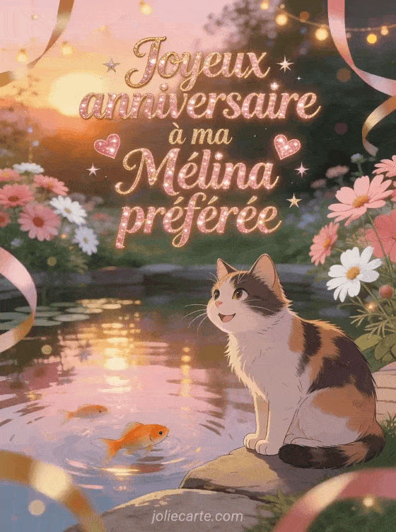Joyeux anniversaire Mélina - Joyeux anniversaire melina gros bisous
