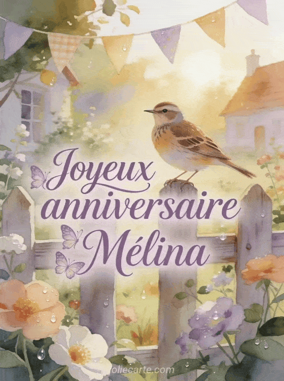 Joyeux anniversaire Mélina - Joyeux anniversaire melina gif anime