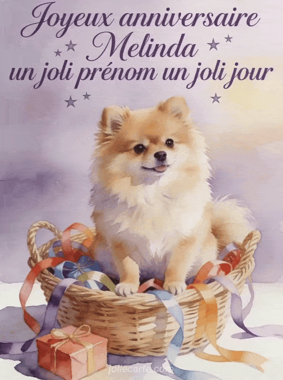 Joyeux anniversaire Melinda - Carte joyeux anniversaire melinda gratuite