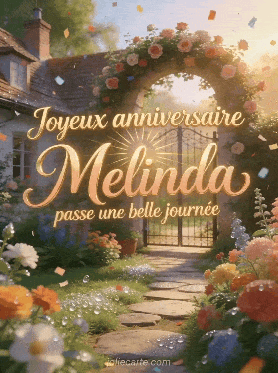 Joyeux anniversaire Melinda - Joyeux anniversaire melinda gros bisous