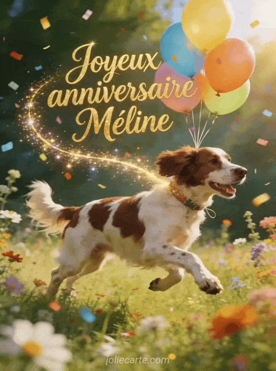 Joyeux anniversaire Méline - Carte joyeux anniversaire meline gratuite