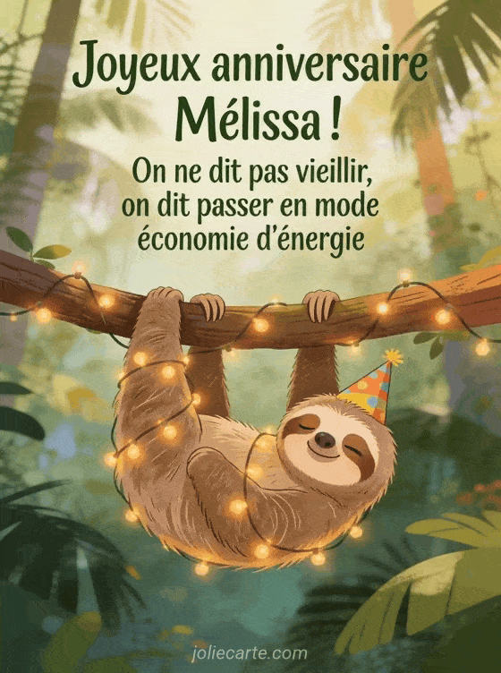 Joyeux anniversaire Melissa - Melissa humour