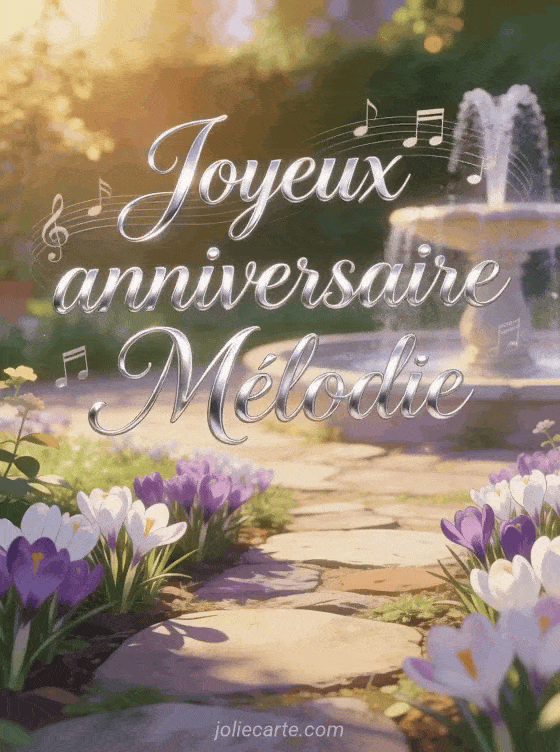Joyeux anniversaire Mélodie - Joyeux anniversaire melodie image