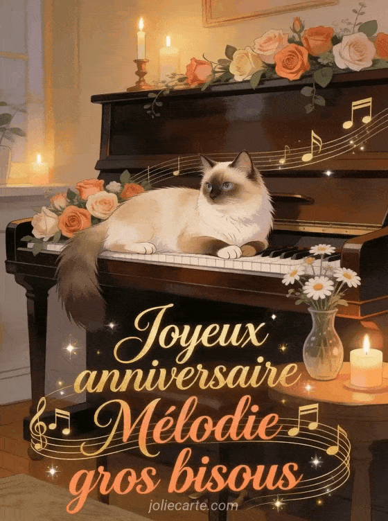 Joyeux anniversaire Mélodie - Joyeux anniversaire melodie gros bisous