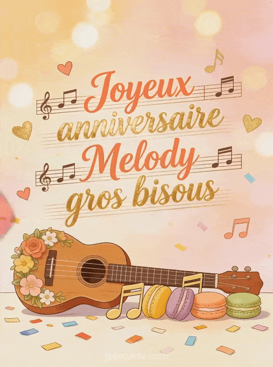 Joyeux anniversaire Melody - Joyeux anniversaire melody gros bisous