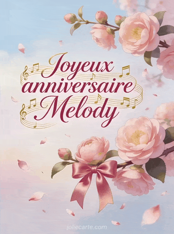 Joyeux anniversaire Melody - Joyeux anniversaire melody gif