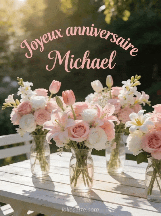Joyeux anniversaire Michael - Joyeux anniversaire michael fleurs