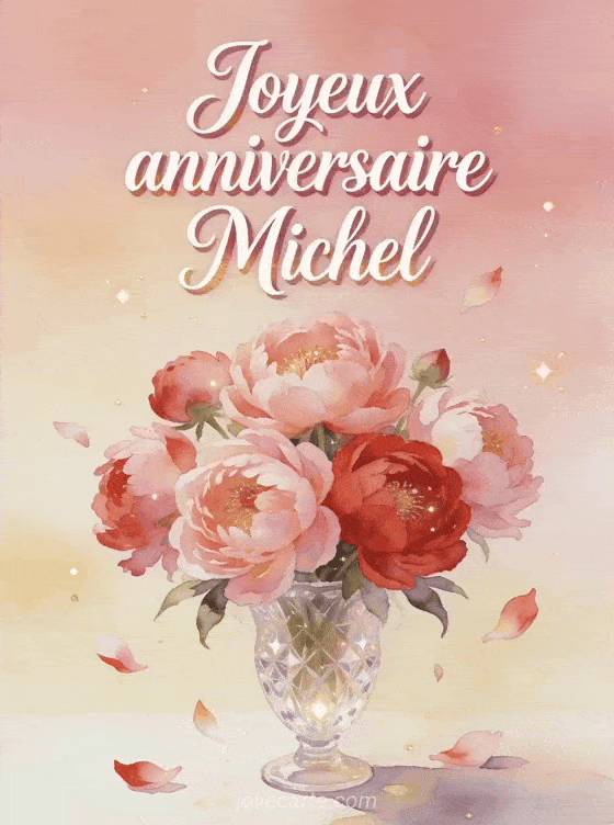 Joyeux anniversaire Michel - Joyeux anniversaire michel fleurs