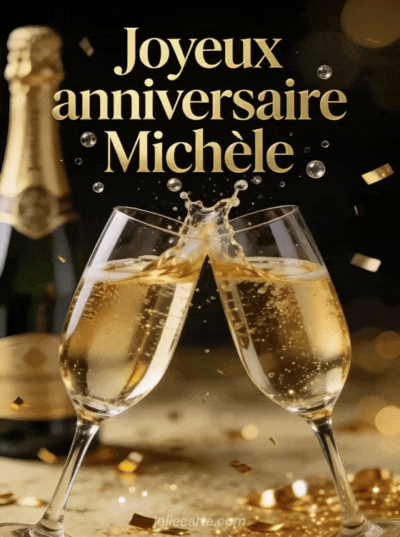Joyeux anniversaire Michèle - Joyeux anniversaire michele champagne