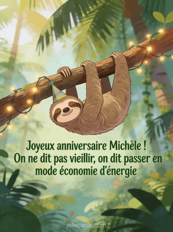 Joyeux anniversaire Michele - Michele humour