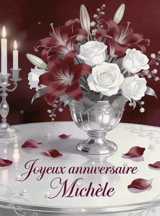 Joyeux anniversaire Michèle - Joyeux anniversaire michele fleurs