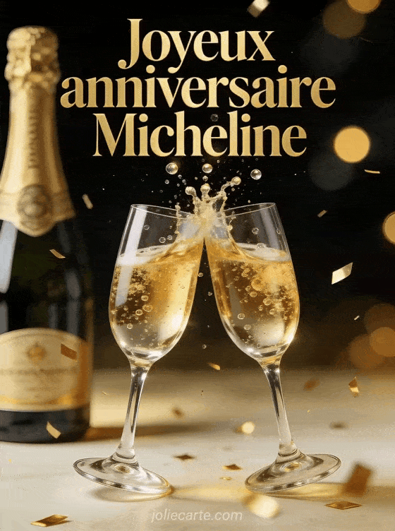 Joyeux anniversaire Micheline - Joyeux anniversaire micheline champagne