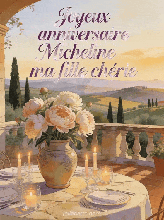 Joyeux anniversaire Micheline - Joyeux anniversaire micheline ma fille