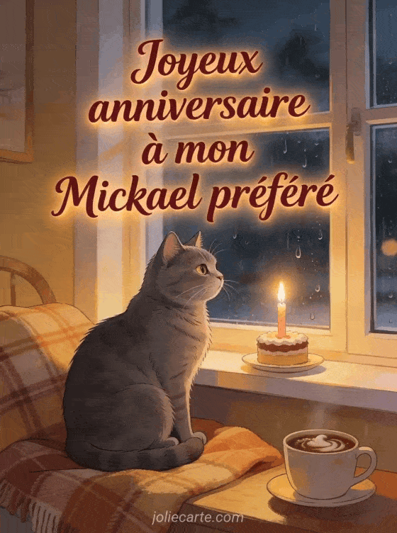 Joyeux anniversaire Mickael - Carte joyeux anniversaire mickael