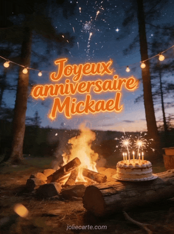 Joyeux anniversaire Mickael - Carte joyeux anniversaire mickael gratuite