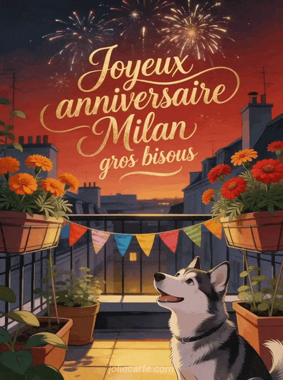 Joyeux anniversaire Milan - Joyeux anniversaire milan gros bisous