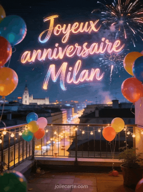 Joyeux anniversaire Milan - Joyeux anniversaire milan gif