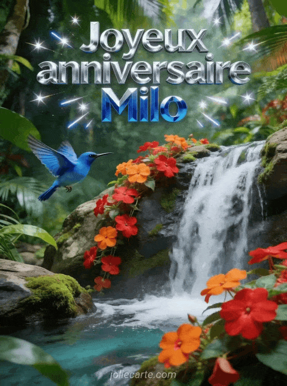 Joyeux anniversaire Milo - Joyeux anniversaire milo gif anime