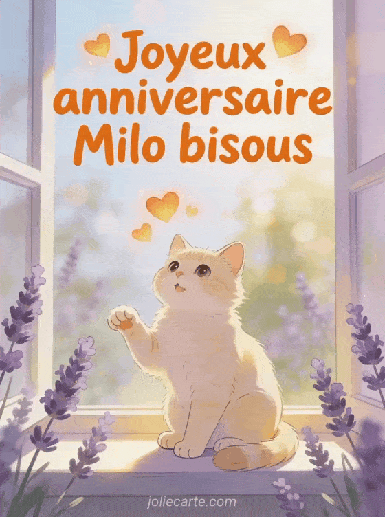 Joyeux anniversaire Milo - Joyeux anniversaire milo bisous