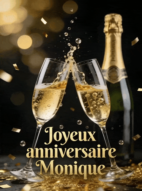Joyeux anniversaire Monique - Joyeux anniversaire monique champagne