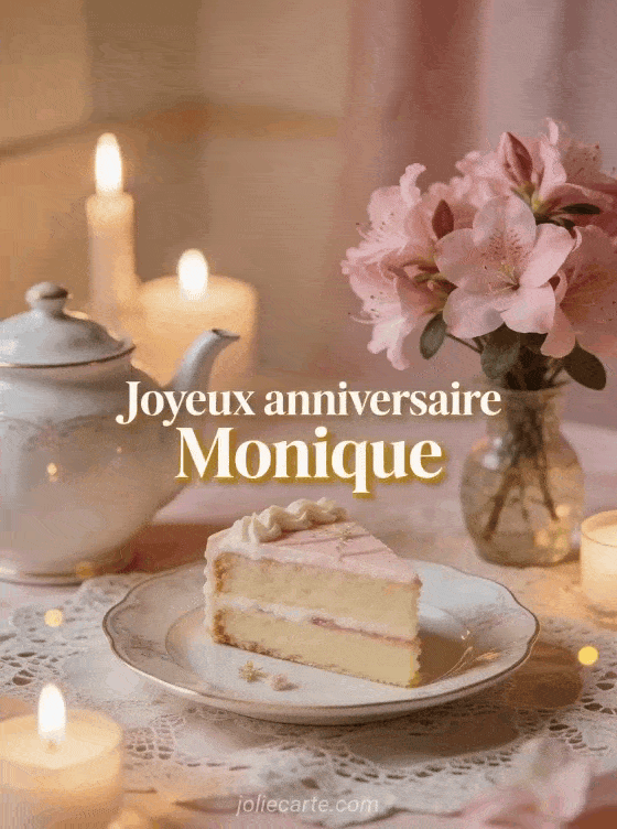 Joyeux anniversaire Monique - Carte joyeux anniversaire monique