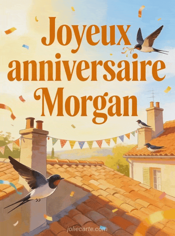 Joyeux anniversaire Morgan - Carte joyeux anniversaire morgan