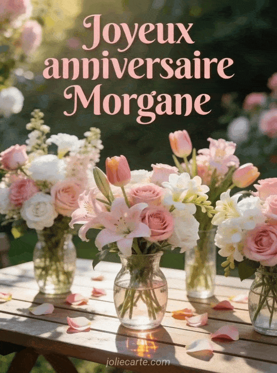 Joyeux anniversaire Morgane - Morgane fleurs
