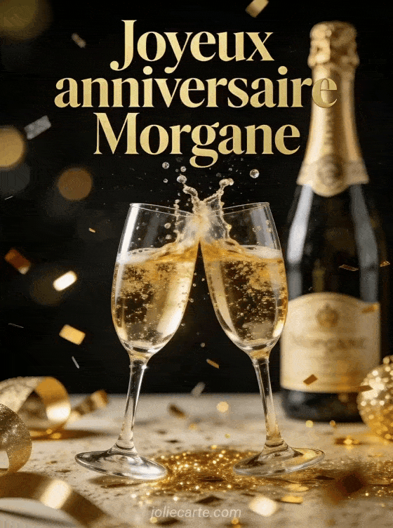 Joyeux anniversaire Morgane - Joyeux anniversaire morgane champagne