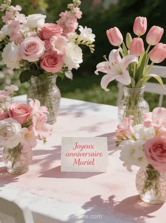 Joyeux anniversaire Muriel - Joyeux anniversaire muriel fleurs