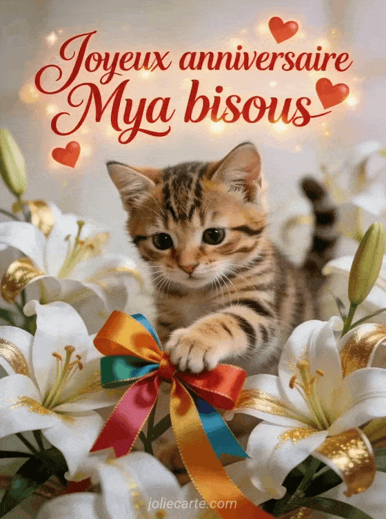 Joyeux anniversaire Mya - Joyeux anniversaire mya bisous