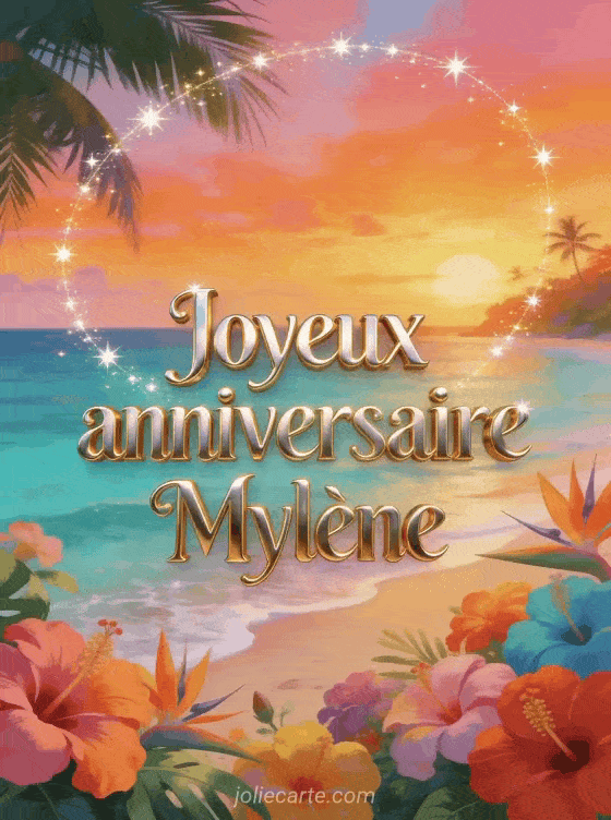 Joyeux anniversaire Mylène - Joyeux anniversaire mylene gif anime