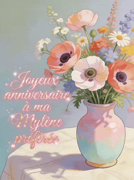 Joyeux anniversaire Mylène - Joyeux anniversaire mylene gif