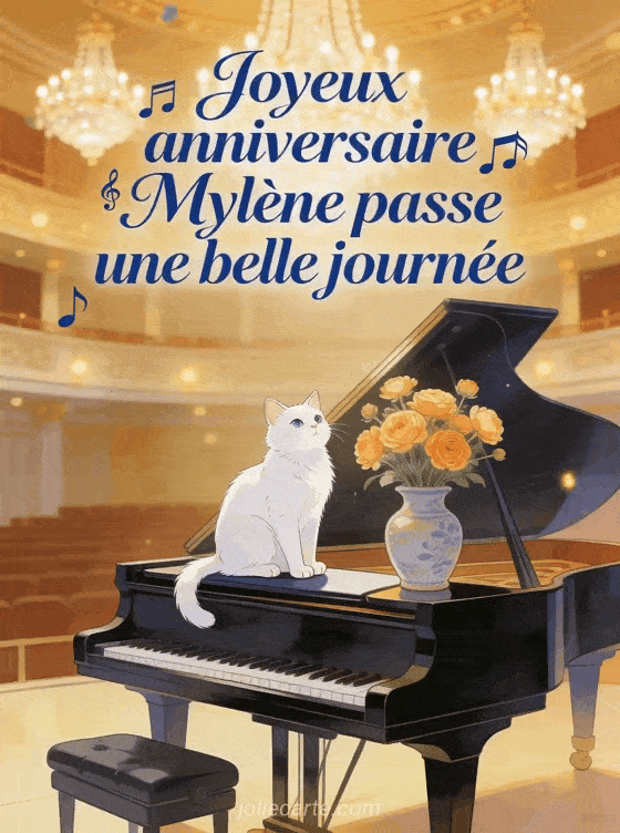 Joyeux anniversaire Mylène - Carte joyeux anniversaire mylene gratuite