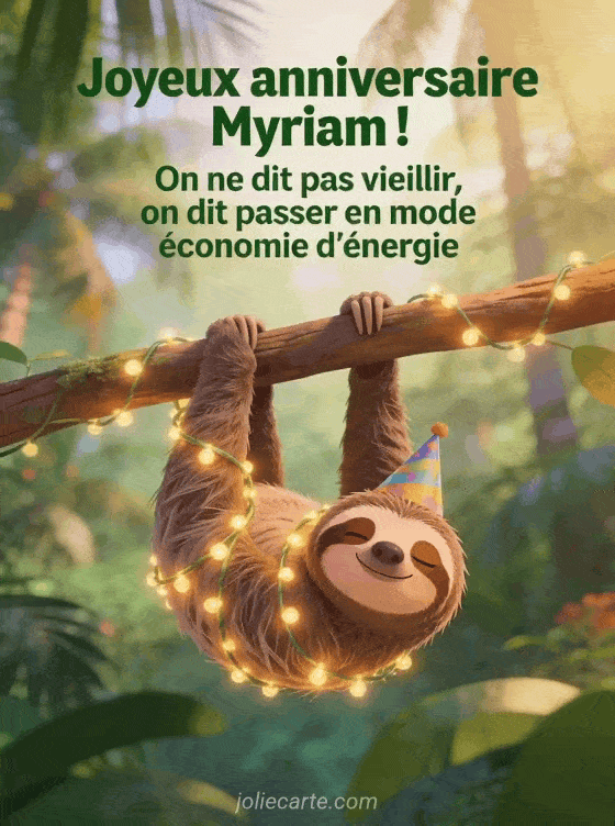 Joyeux anniversaire Myriam - Myriam humour