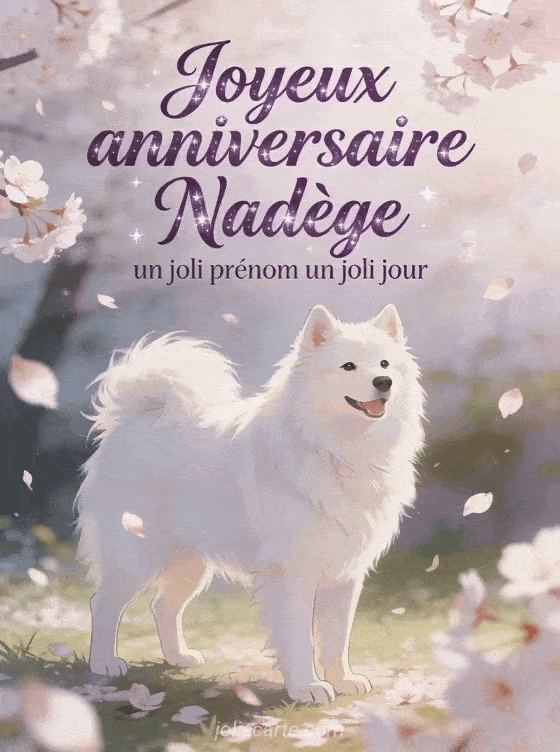 Joyeux anniversaire Nadège - Carte joyeux anniversaire nadege