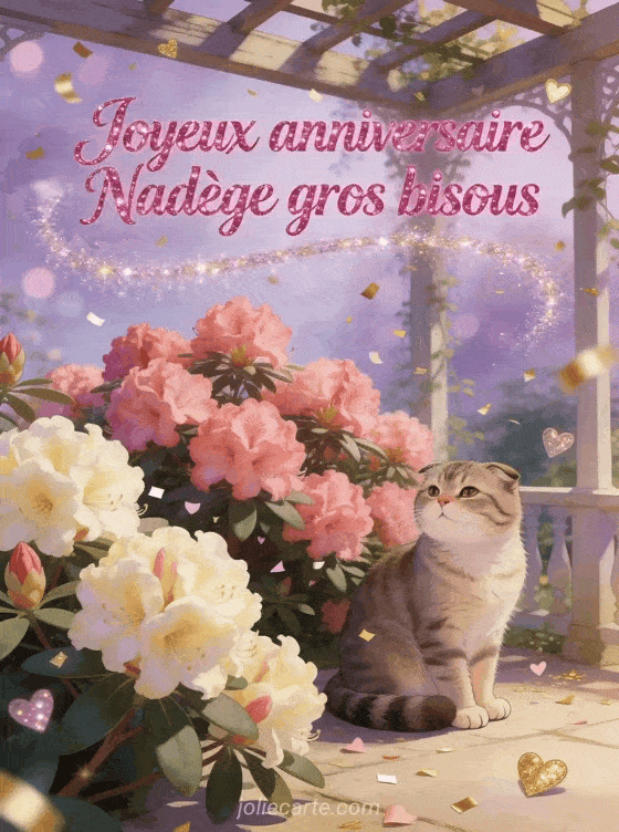 Joyeux anniversaire Nadège - Joyeux anniversaire nadege gros bisous
