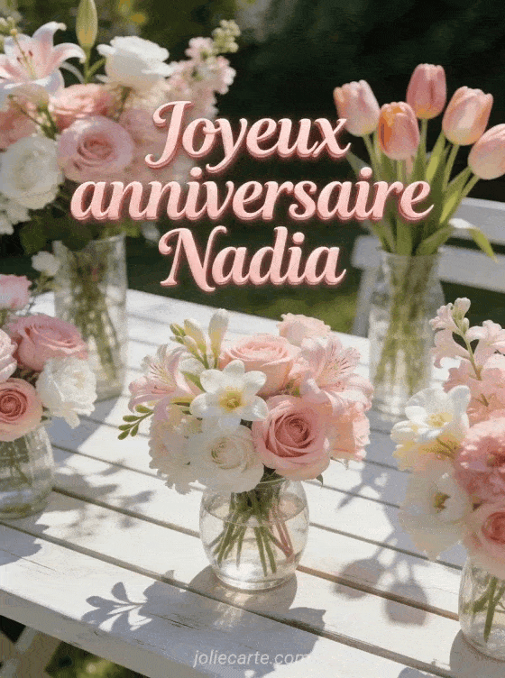 Joyeux anniversaire Nadia - Joyeux anniversaire nadia fleurs