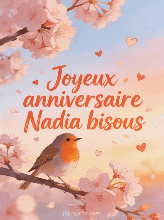 Joyeux anniversaire Nadia - Joyeux anniversaire nadia bisous