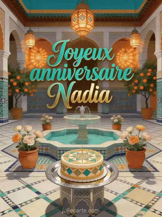 Joyeux anniversaire Nadia - Joyeux anniversaire nadia gif anime