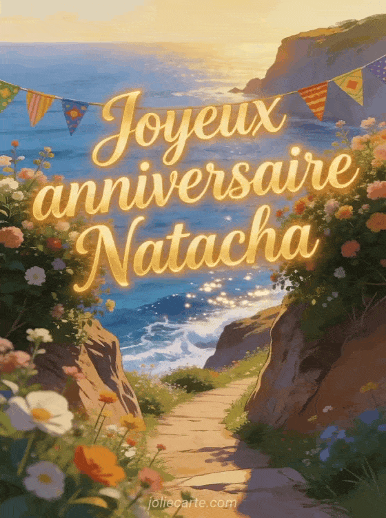 Joyeux anniversaire Natacha - Carte joyeux anniversaire natacha gratuite