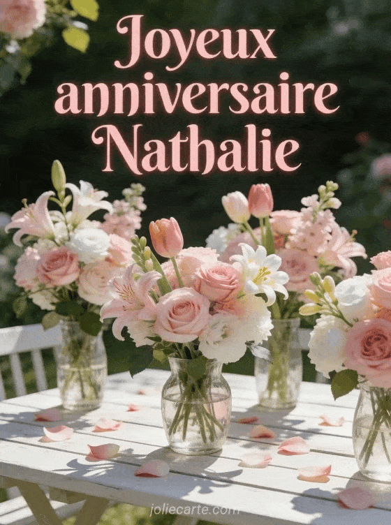 Joyeux anniversaire Nathalie - Joyeux anniversaire nathalie fleurs