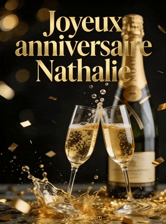 Joyeux anniversaire Nathalie - Nathalie champagne