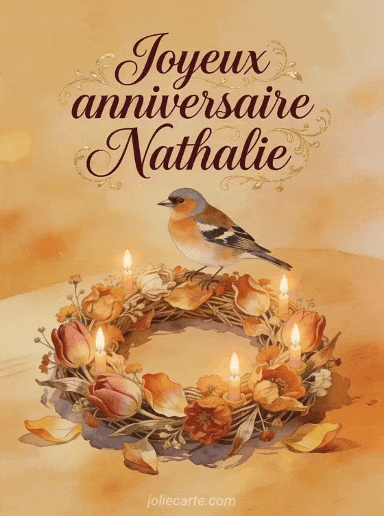 Joyeux anniversaire Nathalie - Carte joyeux anniversaire nathalie