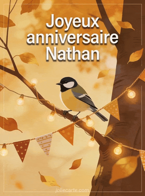 Joyeux anniversaire Nathan - Carte joyeux anniversaire nathan