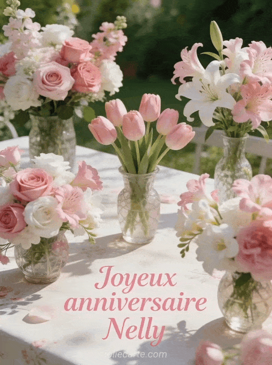 Joyeux anniversaire Nelly - Joyeux anniversaire nelly fleurs