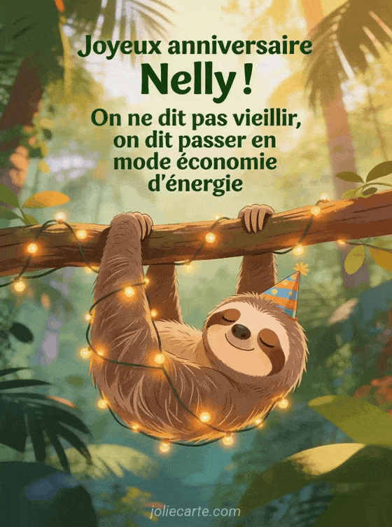 Joyeux anniversaire Nelly - Nelly humour